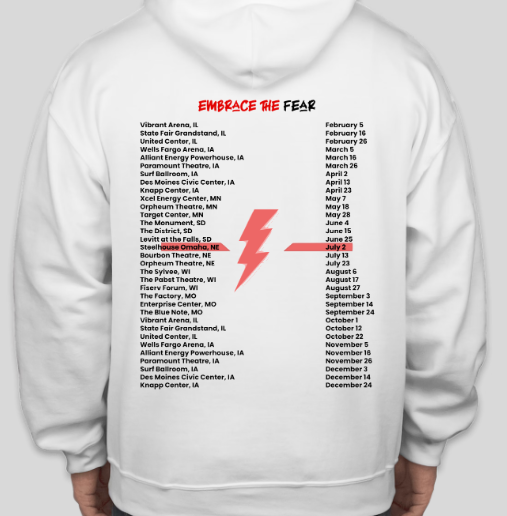 Stage Fright Sweatshirt Back
